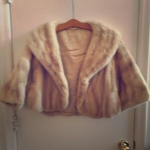Vintage Blonde Mink Coat or Cape